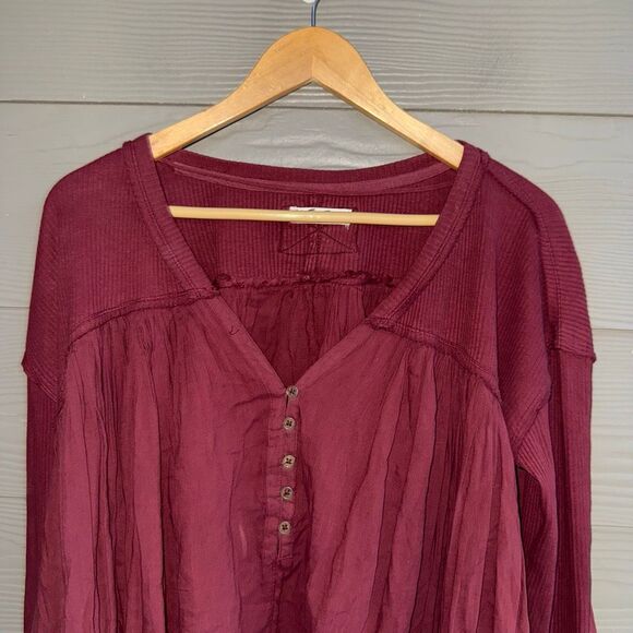 Free People lyrical tunic in mulberry - Picture 3 of 6
